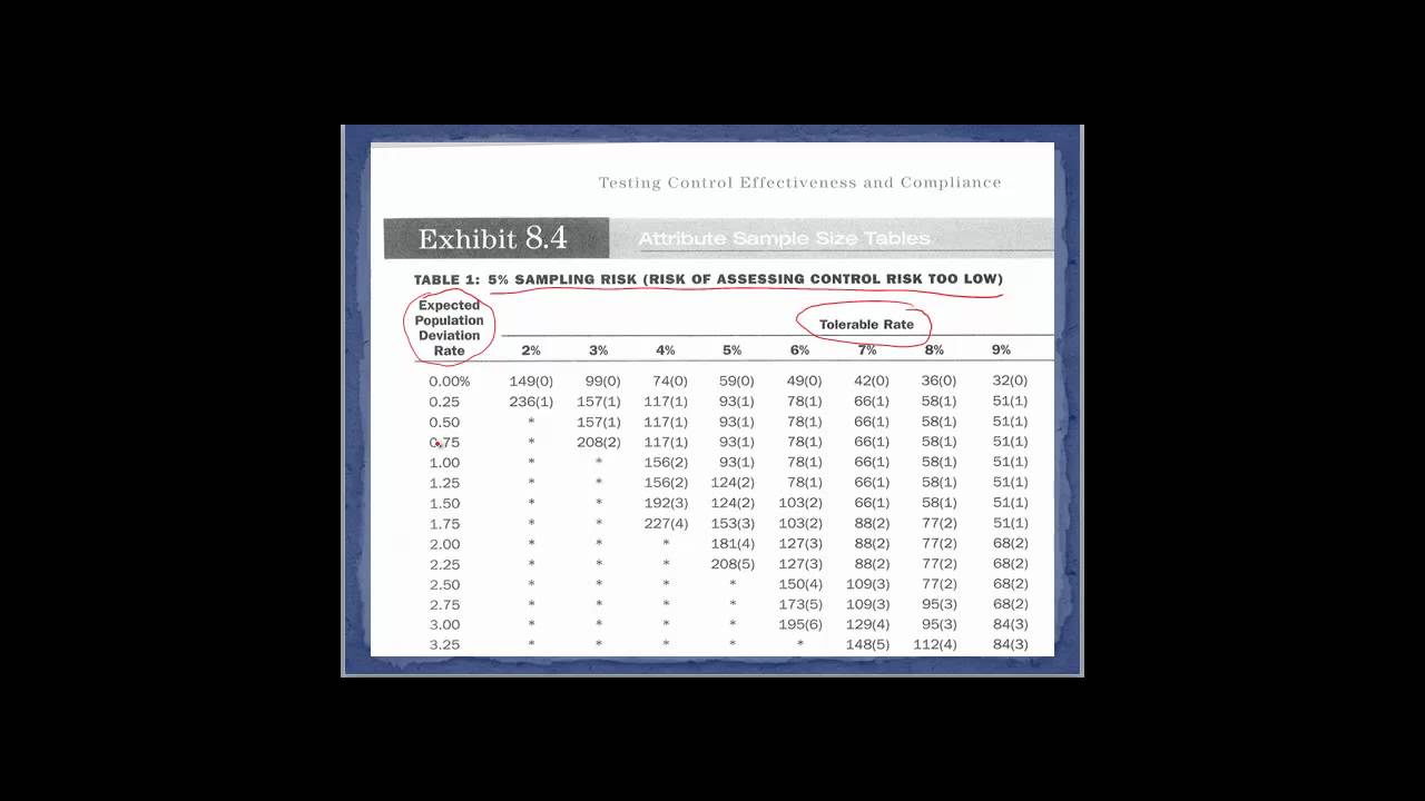 How to Set up an Attribute Sampling Test