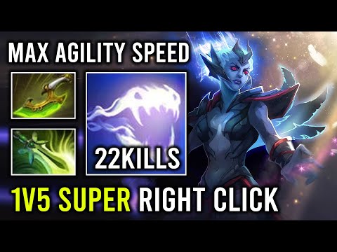 Intense Hard Game 100% Full Right Click Super Carry Vengeful Spirit Dota 2