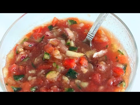 Easy Chunky Traditional Gazpacho Recipe