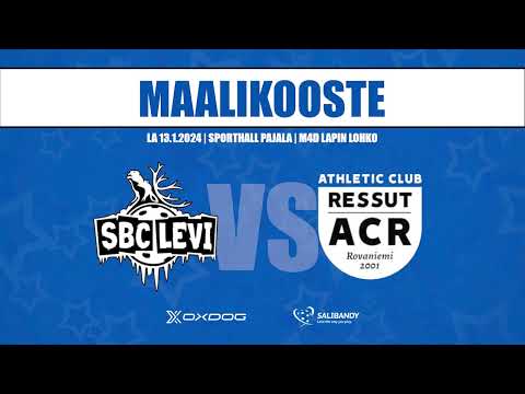 Maalikooste: SBC Levi - AC Ressut 2-3 | Sporthall, Pajala 13.1.2024