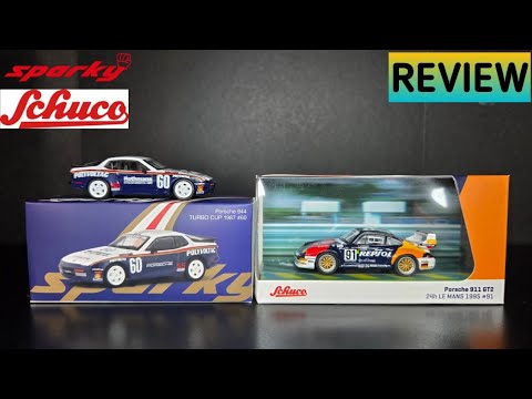 Feature Image thumbnail for the video blog Sparky & Schuco - Porsche 944 Turbo Cup 1987 & Porsche 911 GT2 24h Le Mans 1995 - REVIEW by  booster_diecast