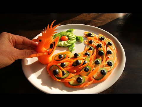 Super Salad Decoration Ideas | Carrot,Cucumber,Blueberry Carving Garnish