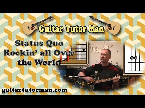 Rockin' All Over The World - Status Quo - Acoustic Guitar Lesson (easy beginners version)
