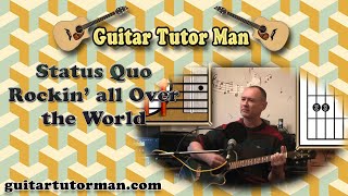 Rockin' All Over The World - Status Quo - Acoustic Guitar Lesson (easy beginners version)