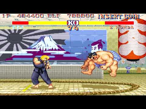 Street Fighter II' Champion Edition (Arcade 1CC Hardest Difficulty) - Ken Playthrough