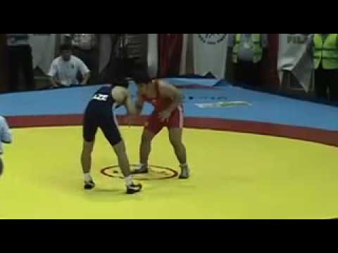 96 Junior World freestyle semifinals - Jamaladdin Magomedov (Azerbaijan) dec. Fatih Yaslarli (Turkey)
