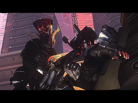 Halo 3: ODST - Brute Chieftan Vs. ODSTs Fight Scene