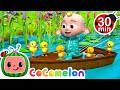 JJ's Five Little Ducks | Cocomelon and Little Angel Nursery Rhymes