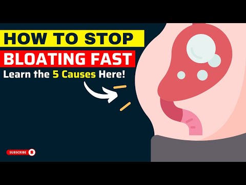 How to STOP BLOATING Fast! Learn the 5 Causes Here!