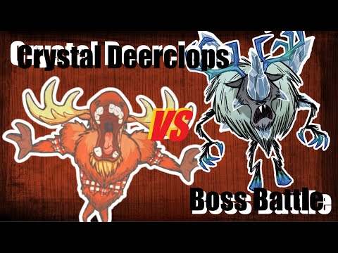 Woodie moose VS Crystal Deerclops Boss fight