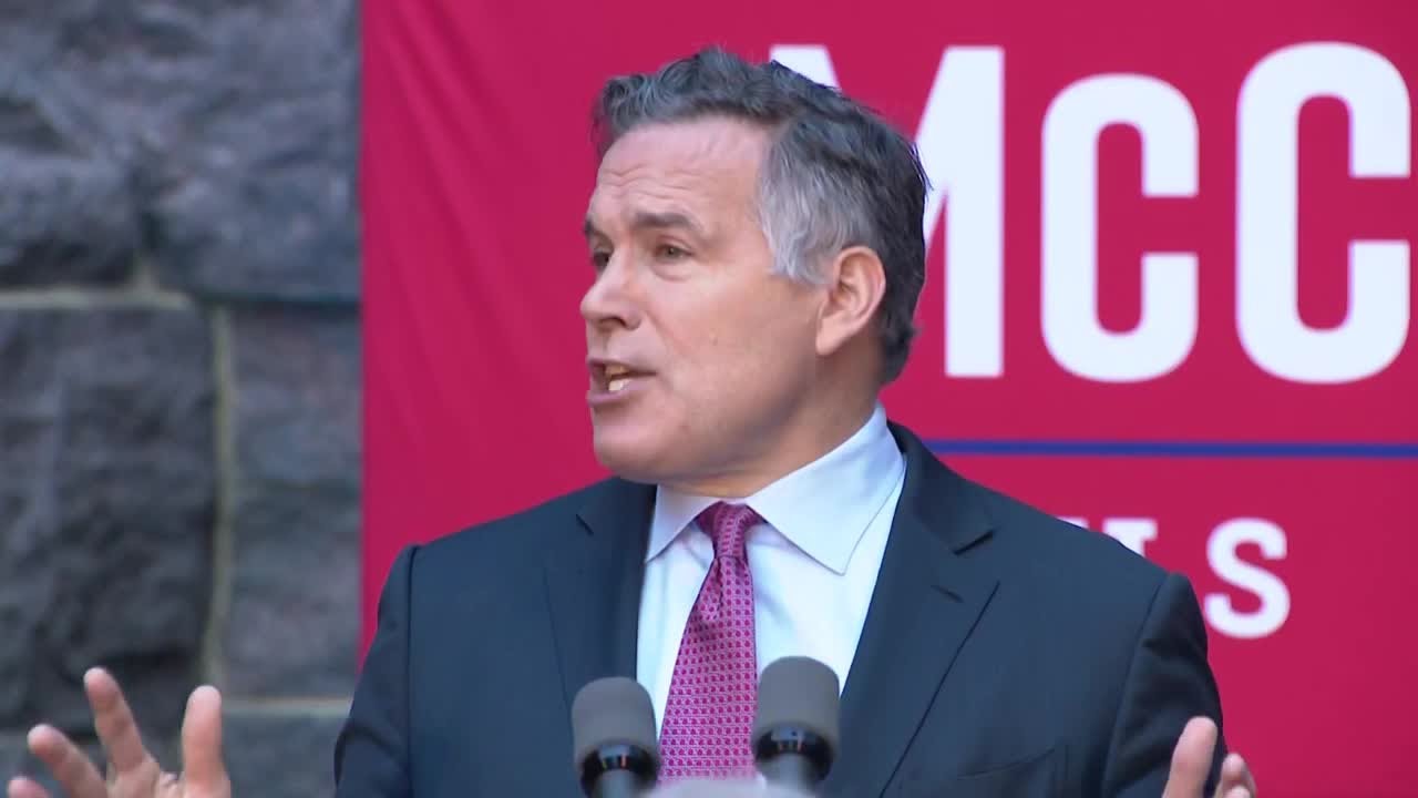 Dave McCormick delivers speech after projected Senate win