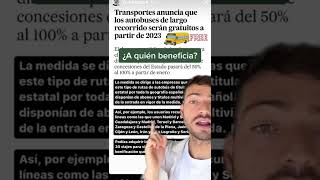 Los AUTOBUSES serán GRATUITOS EN 2023