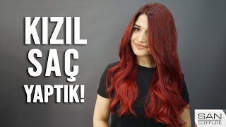 KIZIL SAÇ RENGİ NASIL YAPILIR? (Siyahtan Kızıla Geçiş!)