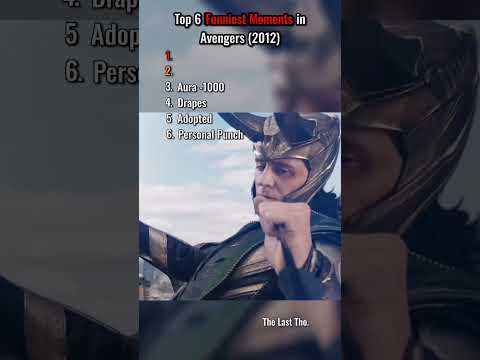 Top 6 Funniest Moments in The Avengers (2012). 😂