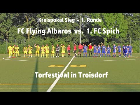 Fussball Kreispokal Sieg FC Flying Albatros  vs.  1. FC Spich