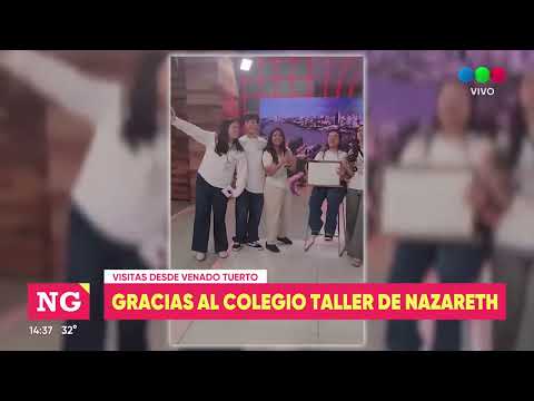 Los alumnos del colegio " Taller de Nazareth" de Venado Tuerto visitaron TELEFE SANTA FE