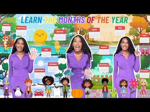 Months Of The Year | Learning with Ms Houston| Kid Songs