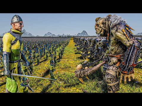 1 MILLION FOOTMEN vs 10000 TROLLS - Ultimate Epic Battle Simulator 2 UEBS 2