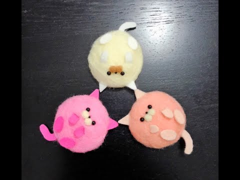 Needle Felting - Macaron Cat