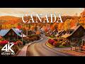 Canada Autumn 4K 🍂 Golden Forests, Majestic Mountains & Breathtaking Fall Landscapes