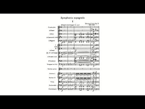 Lalo: Symphonie espagnole in D minor, Op. 21 (with Score)
