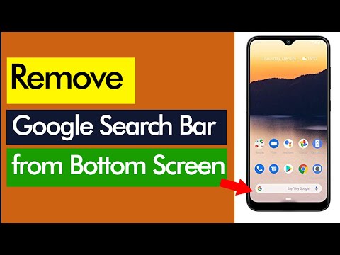 How to remove Google search bar from bottom of screen on Android Phone? // Smart Enough