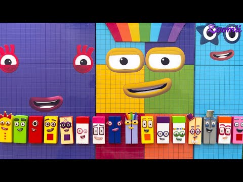 Looking for Numberblocks RAINBOW 7K vs Mini Dominoes! NEW ASMR - Numberblocks Satisfying Video #71