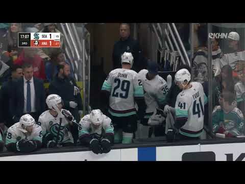 Vince Dunn Furiously Exits After Taking A Huge Hit From Ross Johnston