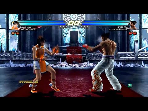 07 Xiaoyu y Miharu ( Kazumi) VS Kazuya y Bryan  - Tekken tag Tournament 2 Online ( Uchiha x24 ) PS3