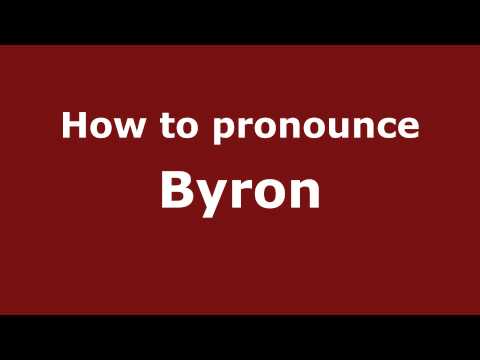 How to pronounce Byron