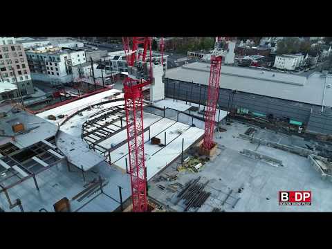 New Balance Track and Field Drone construction timelapse