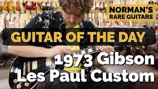 Video thumbnail for Guitar of the Day: 1973 Gibson Les Paul Custom | Norman's Rare Guitars by Normans Rare Guitars