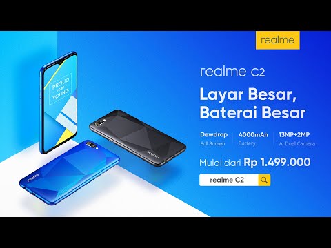 realme C2 - Layar Besar, Baterai Besar