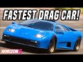 NEW FASTEST Drag Car Diablo GTR Tune - 11.8 | Forza Horizon 5