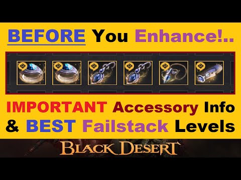 *BEFORE* You Enhance Tuvala ~ACCESSORIES!~.. Important Info & *FAILSTACKS*.. (Black Desert Online)