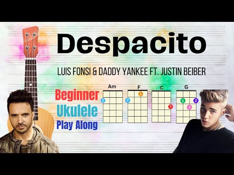 Despacito - Ukulele Play Along (Am-F-C-G)