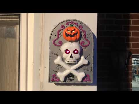 Animated Talk-Back Door Ringer w/ Microphone & Lights - TONY Halloween