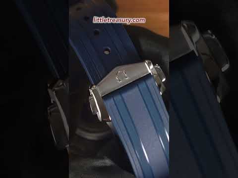 OMEGA's New Deployant Rubber strap with quick release detailed #omegawatches  #luxury