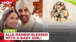 Alia Bhatt & Ranbir Kapoor blessed with a baby GIRL! New mom shares an adorable post