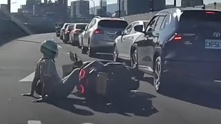 【車禍影片】兩個都不排隊的（2025.08.01 台北市中山區市民大道