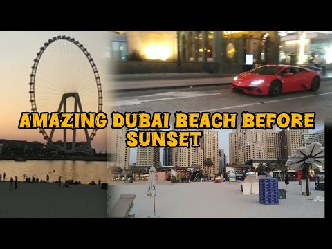 Amazing Dubai Beach Before Sunset | Mohsin kamal Vlogs
