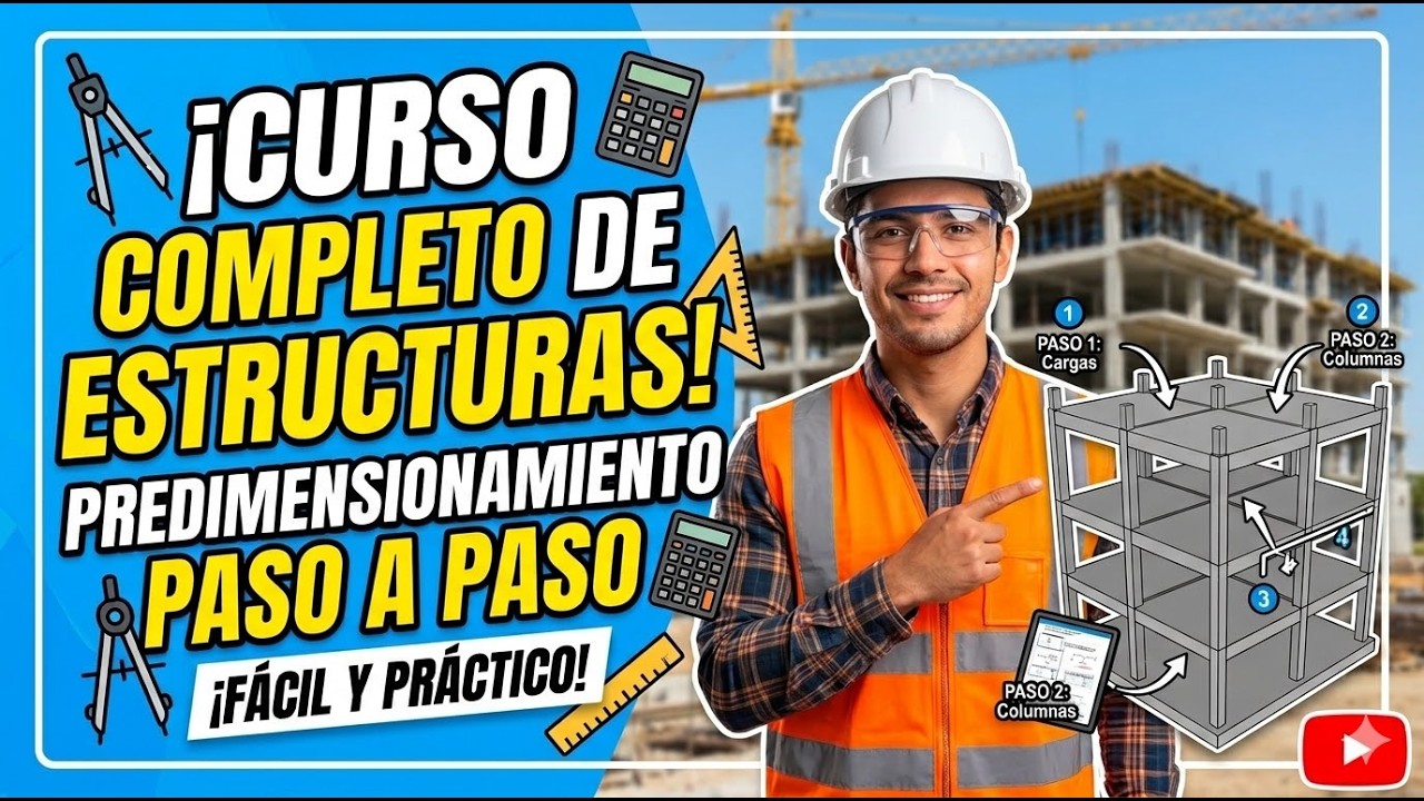 CLASE COMPLETA DE ESTRUCTURACIÓN DE EDIFICACIONES 🏗️ | PREDIMENSIONAMIENTO PASO A PASO