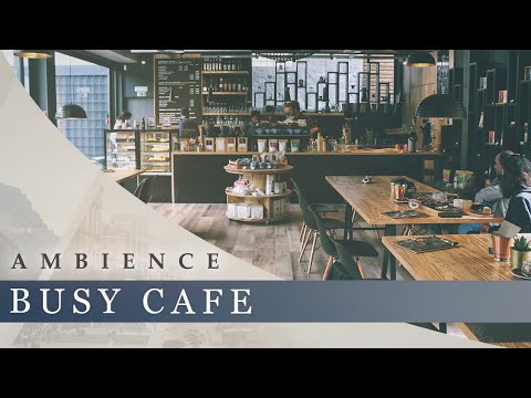 Busy Cafe - People Chatting, Busy, Coffee Machine