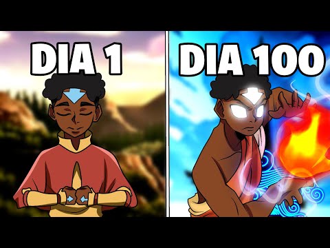 Eu PASSEI 100 DIAS como AVATAR no Minecraft - O FILME