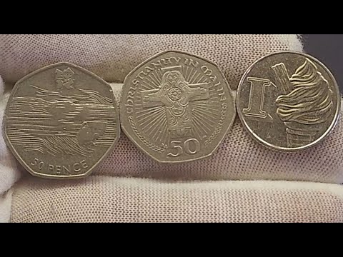 DANS COIN REVIEW + VALUATIONS #6 - Alphabet 10p, Olympic 50p, Isle of man 50p