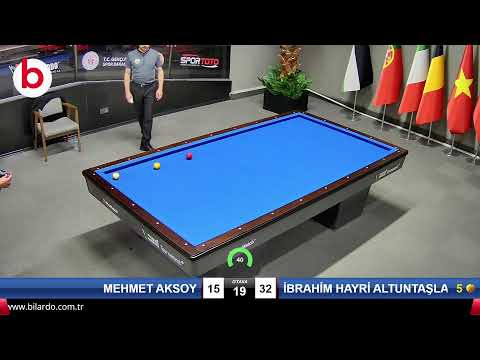 MEHMET AKSOY & İBRAHİM HAYRİ ALTUNTAŞLAR Bilardo Maçı - 2022 ERKEKLER 1.ETAP-15.TUR