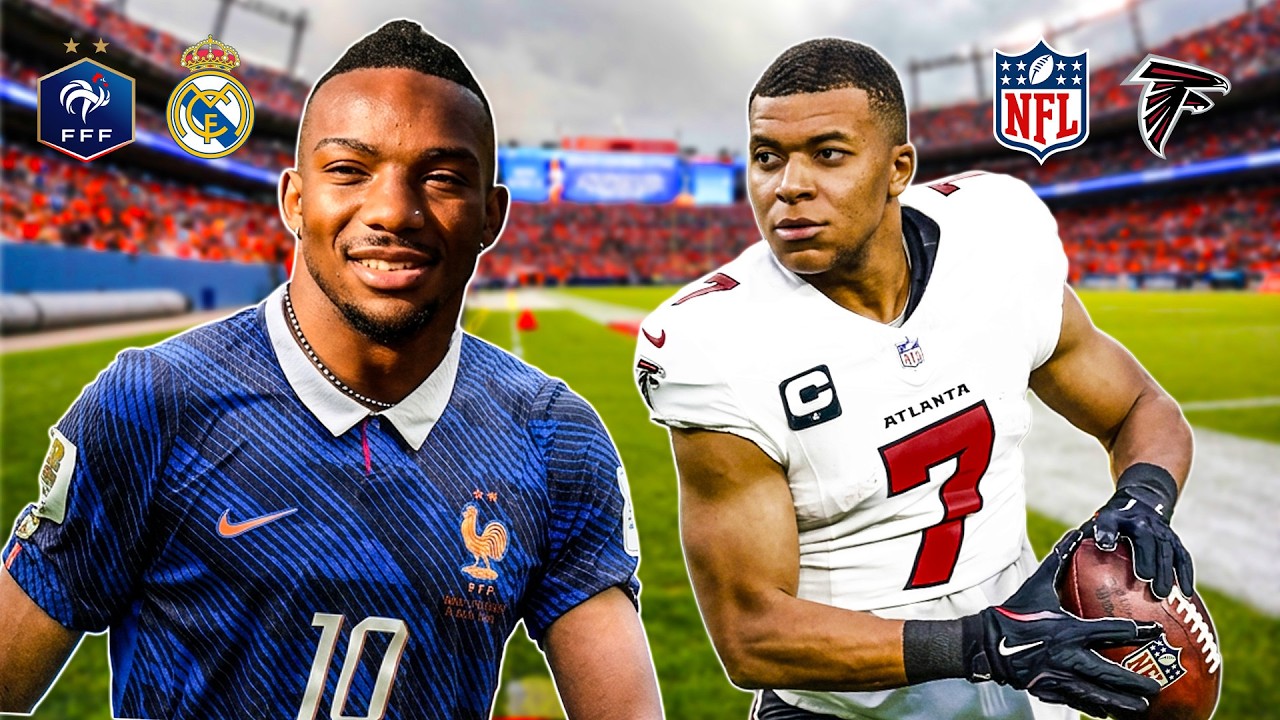 Bijan Robinson turns Kylian Mbappè into NFL WR 1 or Kylian Mbappe NFL WR 1!?