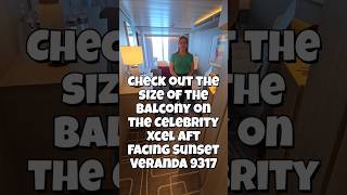 Celebrity Xcel Aft Facing Sunset Veranda 9317 #cruisesplustravel #celebritycruises #cruisetour