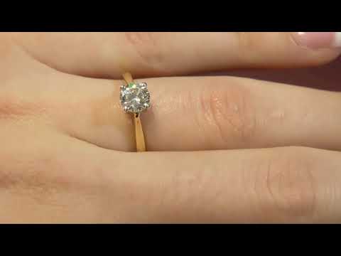 Solitaire Diamond Engagement Ring SR1035