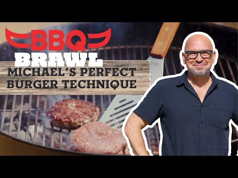 Michael Symon's Perfect Burger Technique | BBQ Brawl | Food Network